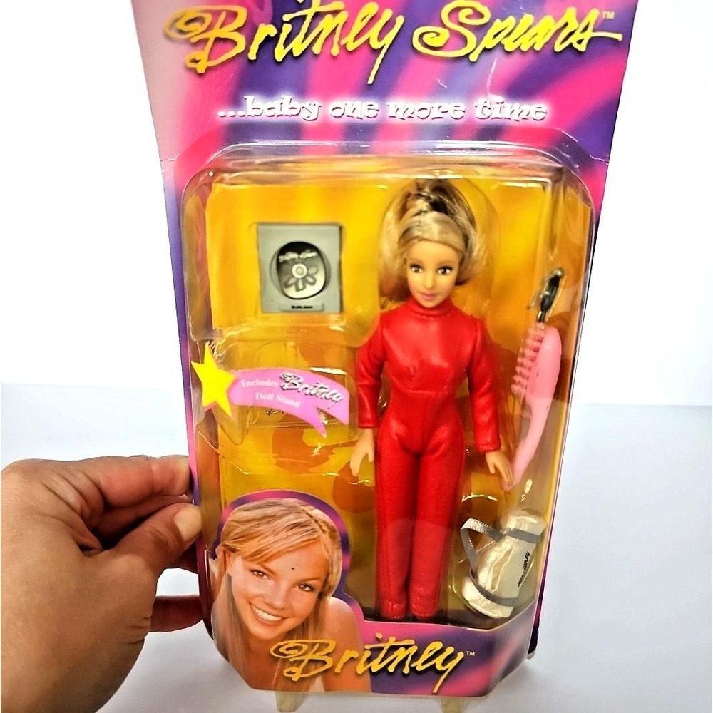 Y2K Britney Spears Baby One More Time Doll Red Jumpsuit Play Along Vintage Toy